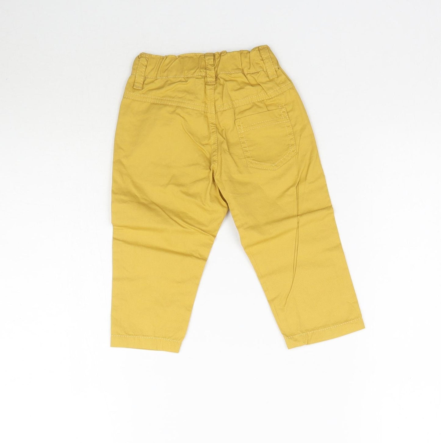 Preworn Baby Yellow    Trousers Size 6-9 Months  - Mustard Colour