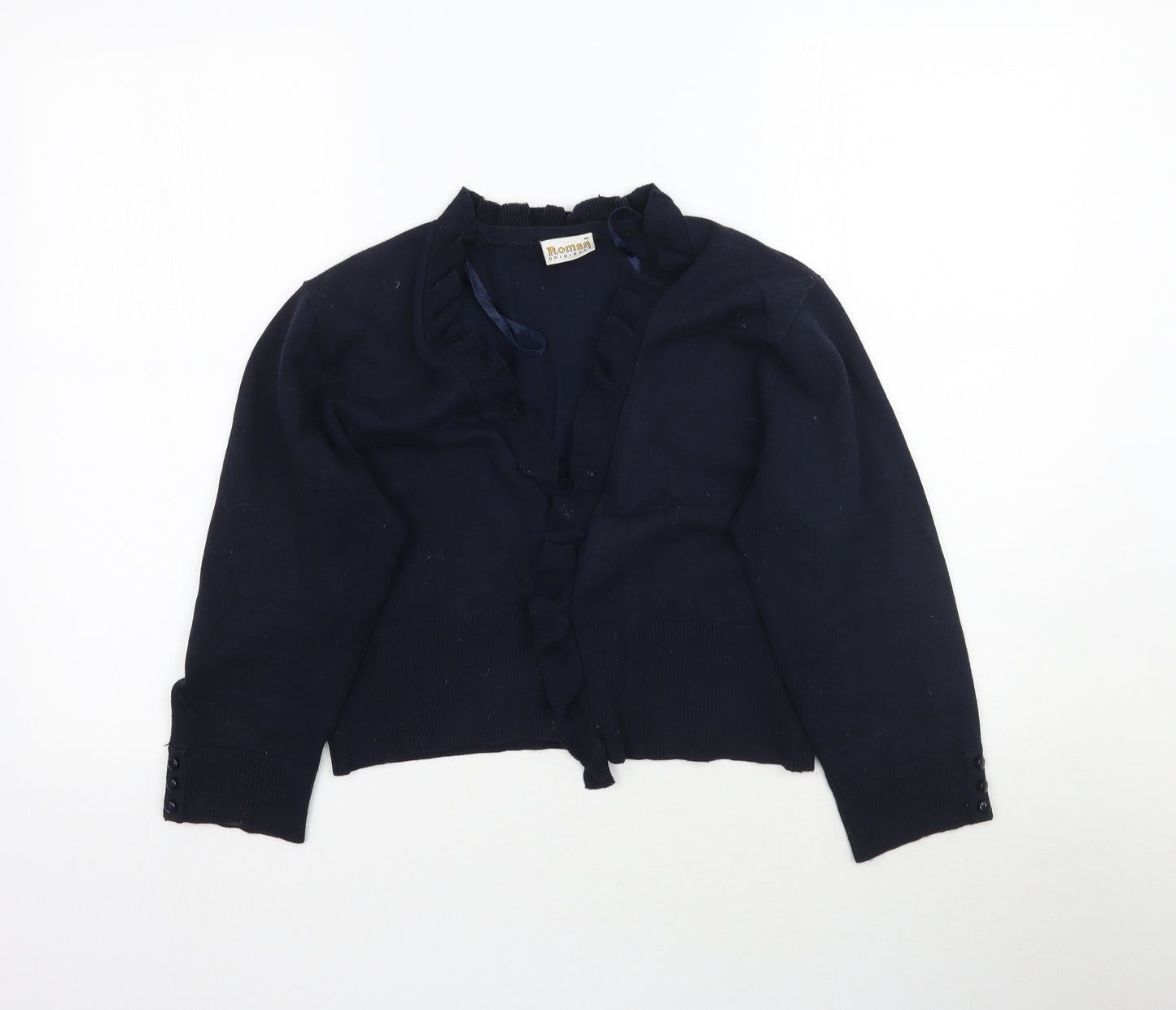 Roman Womens Blue  Knit Cardigan Jumper Size M