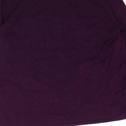 Bm Collection Womens Purple  Knit Pullover Jumper Size S