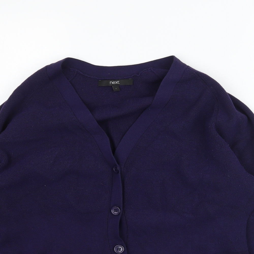 NEXT Womens Blue  Knit Cardigan Jumper Size L