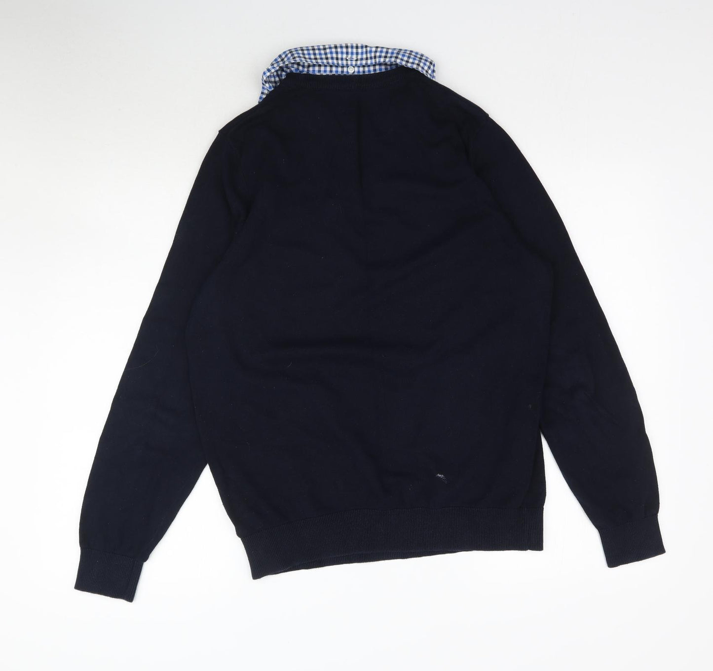 F&F Mens Blue  Knit Pullover Jumper Size M