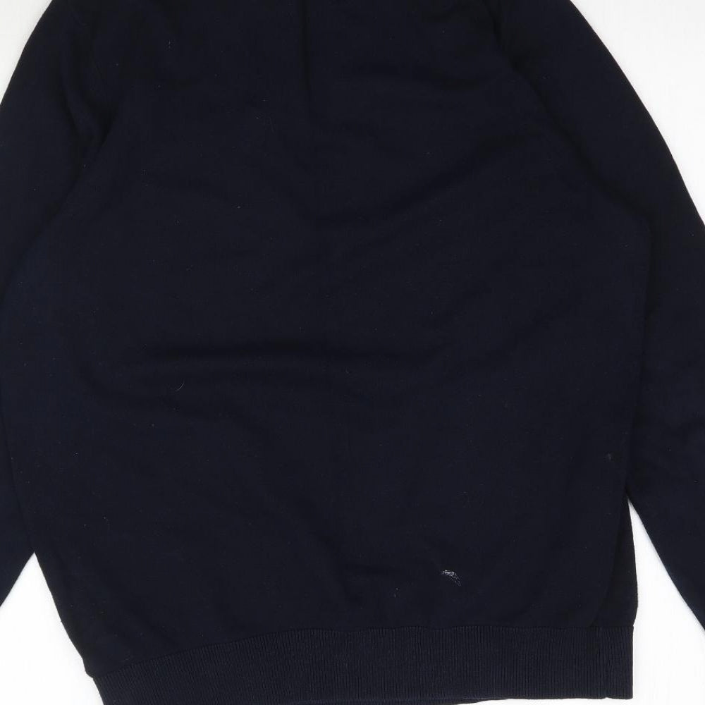 F&F Mens Blue  Knit Pullover Jumper Size M