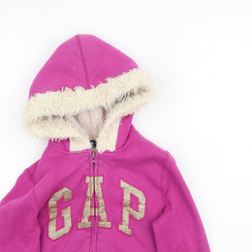 Gap Girls Pink   Full Zip Hoodie Size M
