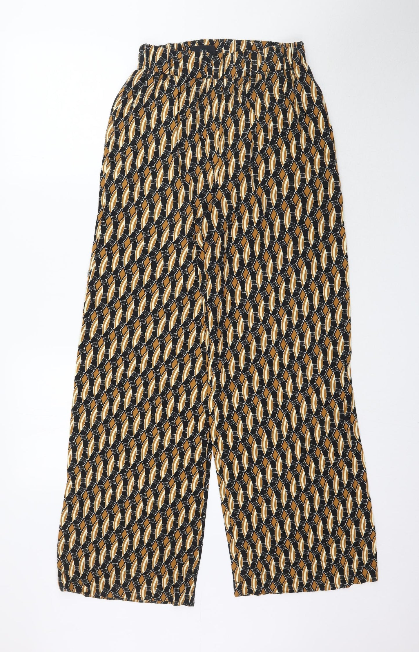 NEXT Womens Multicoloured Geometric  Trousers  Size 8 L31 in