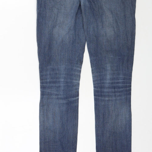 Topshop Womens Blue  Denim Skinny Jeans Size 28 in L31 in