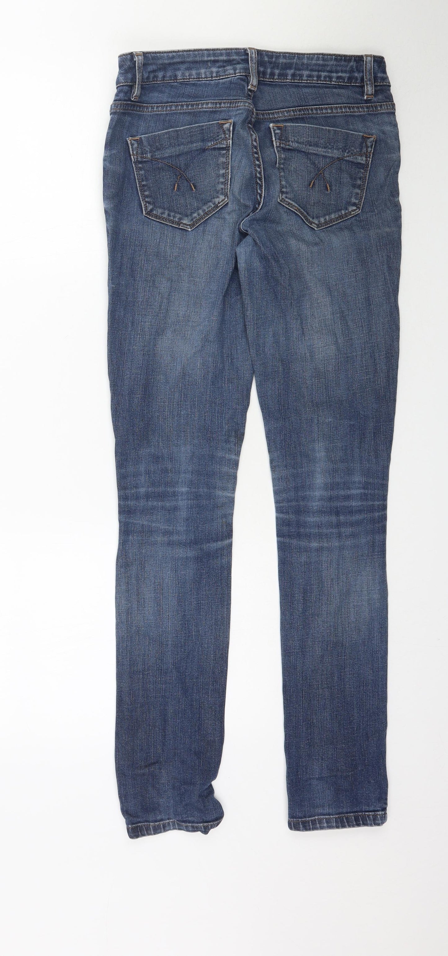 Topshop Womens Blue  Denim Skinny Jeans Size 28 in L31 in