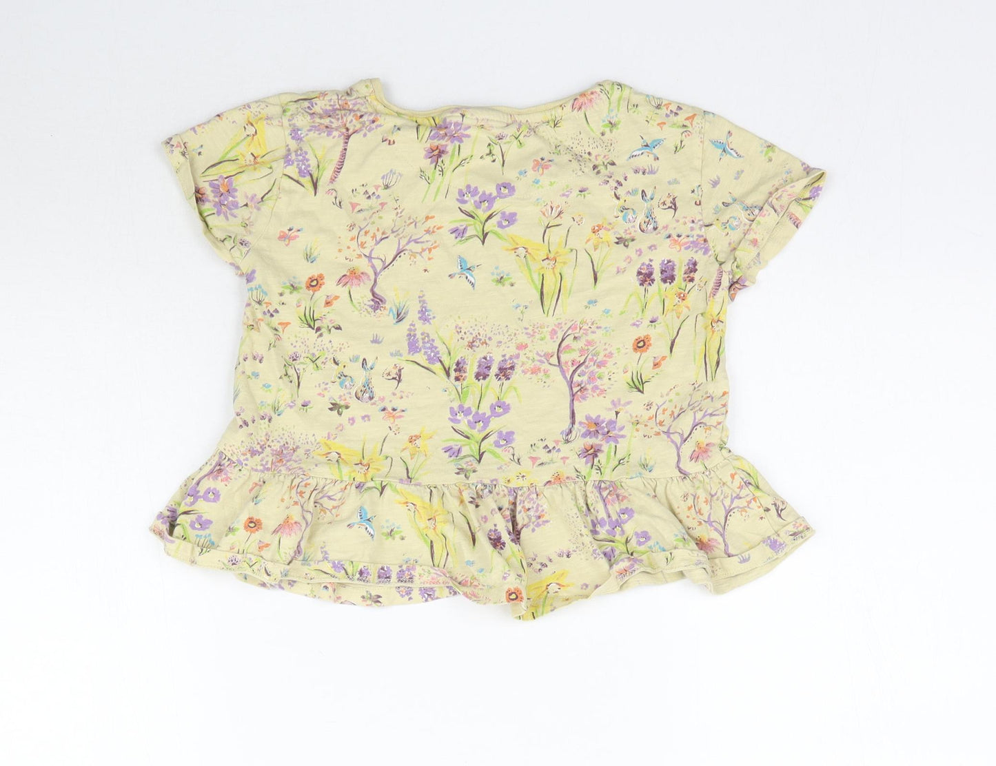 NEXT Girls Multicoloured Floral  Basic T-Shirt Size 7-8 Years