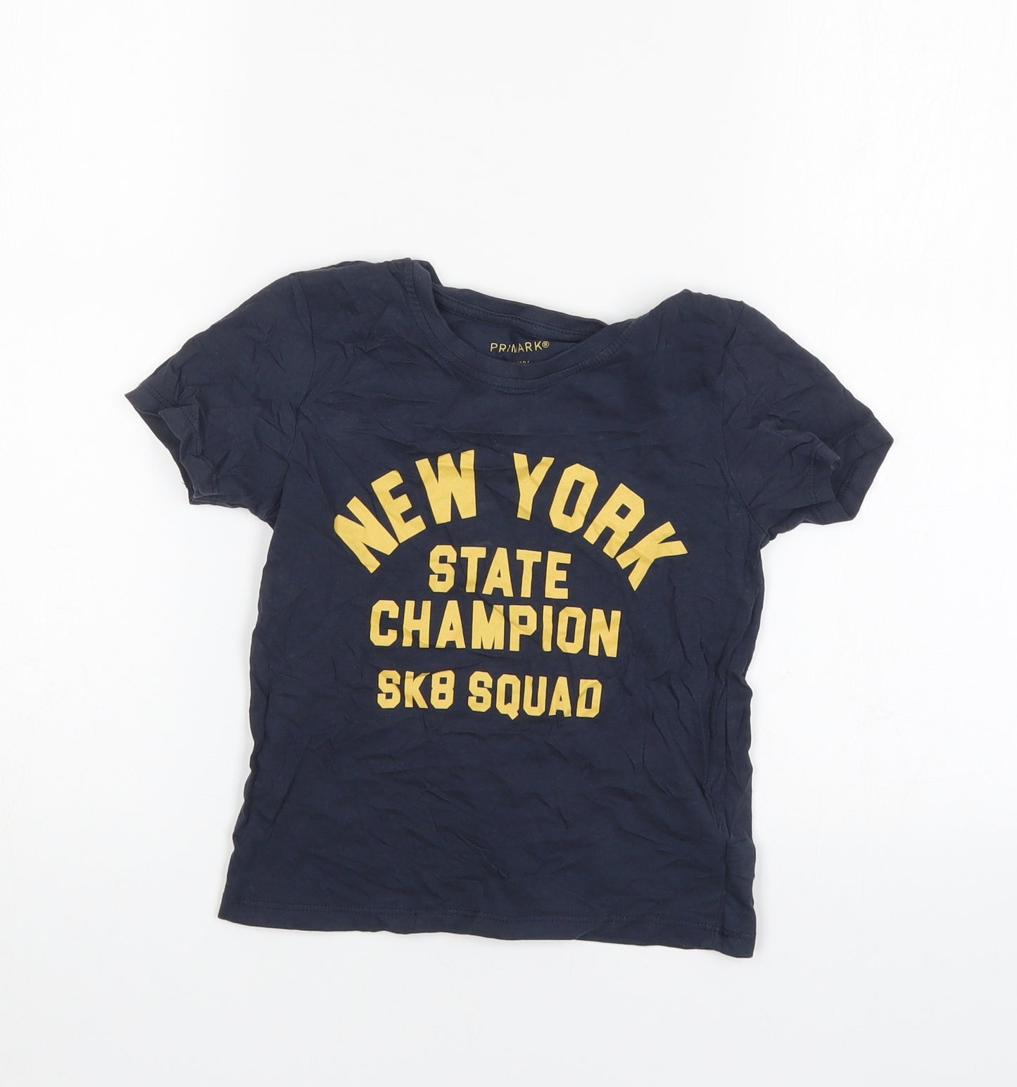 Primark Boys Blue   Basic T-Shirt Size 3-4 Years