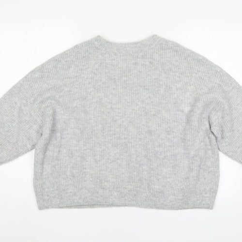 Topshop Womens Grey   Pullover Jumper Size L