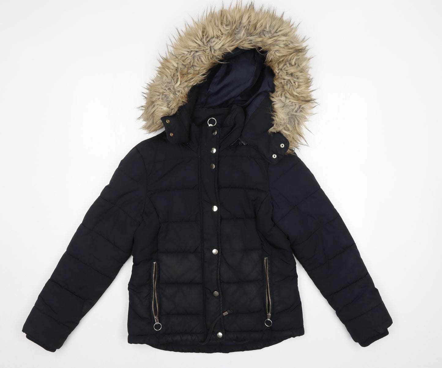 Topshop Womens Blue   Parka Coat Size 10