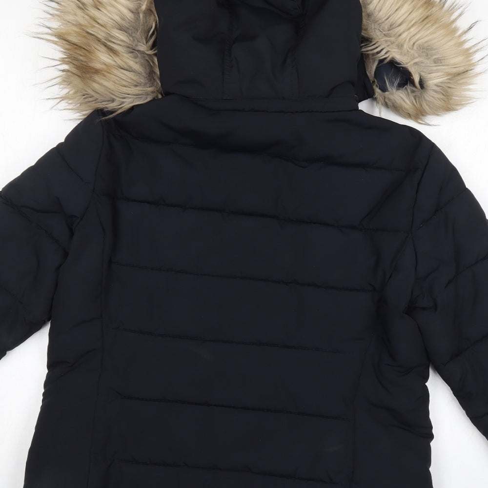 Topshop Womens Blue   Parka Coat Size 10