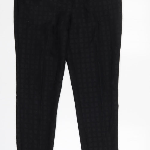 TU Womens Black Check  Trousers  Size 12 L28 in