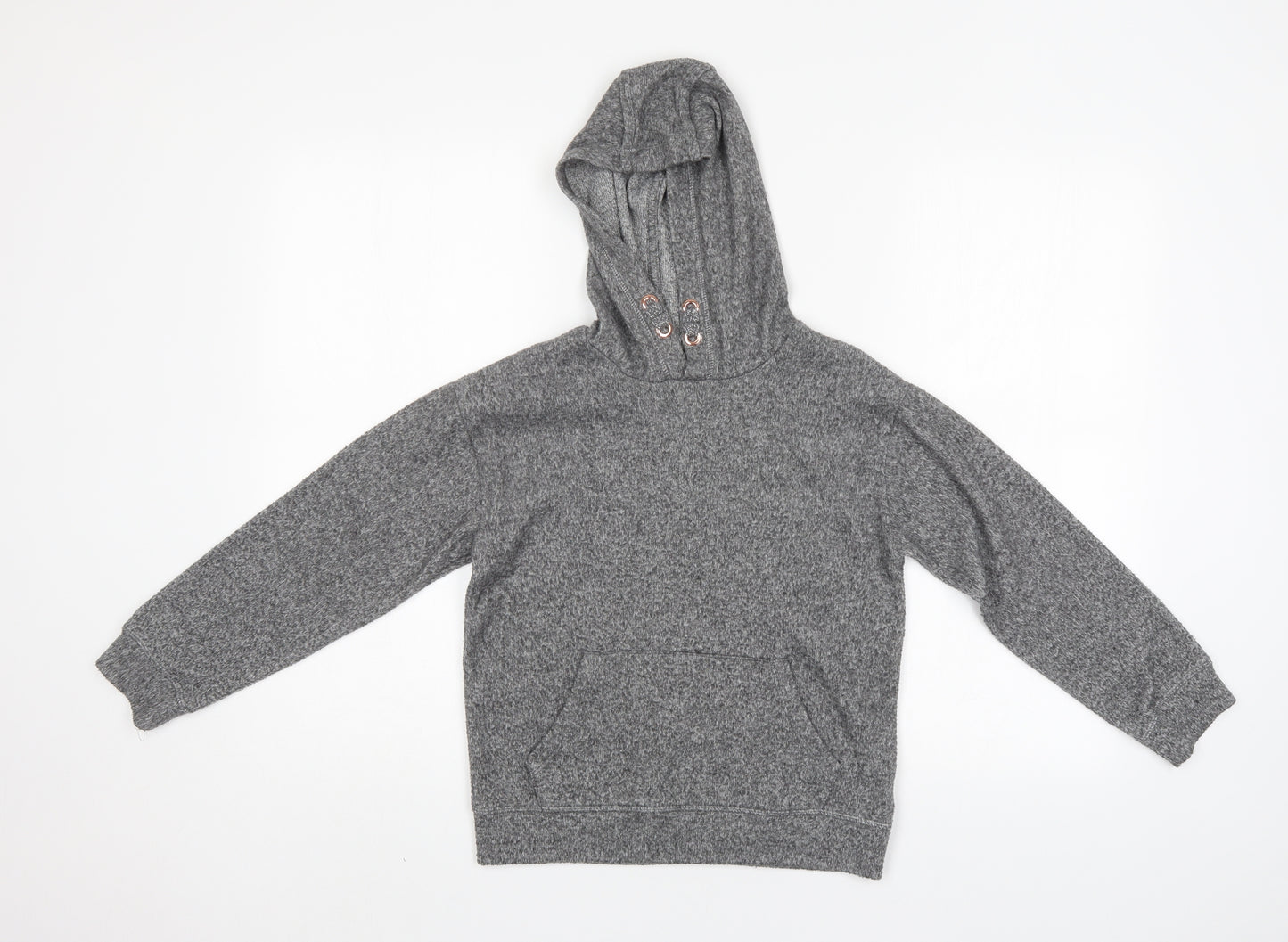 F&F Girls Grey   Pullover Hoodie Size 9-10 Years