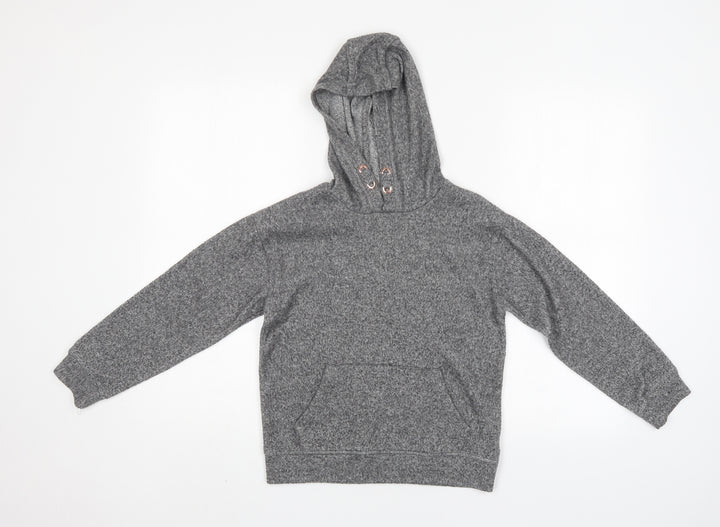 F&F Girls Grey   Pullover Hoodie Size 9-10 Years