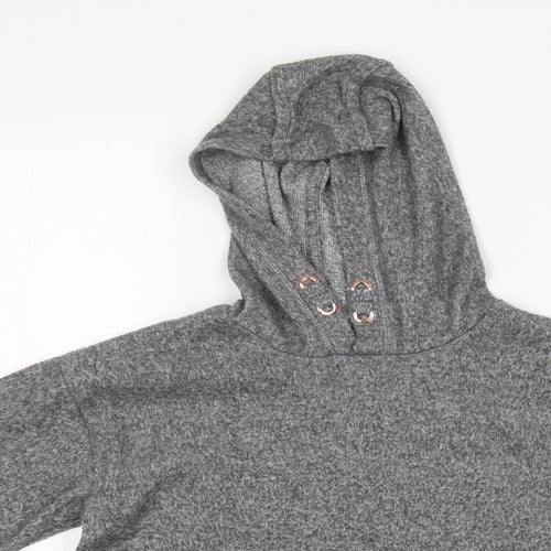 F&F Girls Grey   Pullover Hoodie Size 9-10 Years