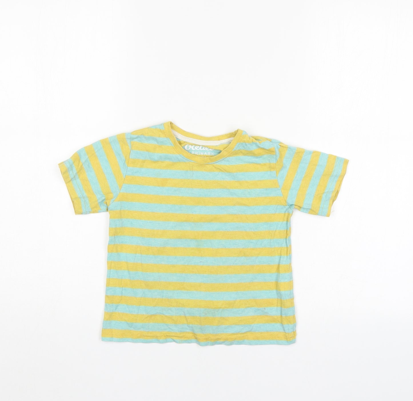 Rebel Girls Multicoloured Striped  Basic T-Shirt Size 3-4 Years