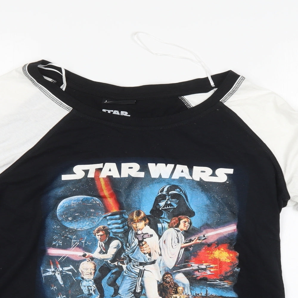 Star Wars Womens Black   Jersey T-Shirt Size 12