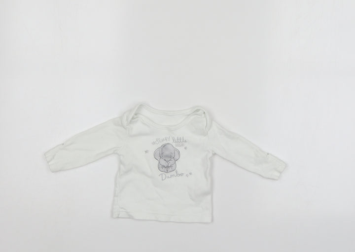 Disney Baby White Pyjama Top Size Newborn