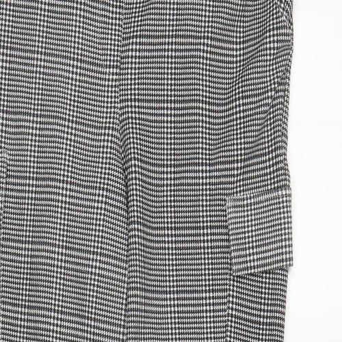 Primark Womens Grey Houndstooth  Cargo Trousers Size 14 L26 in