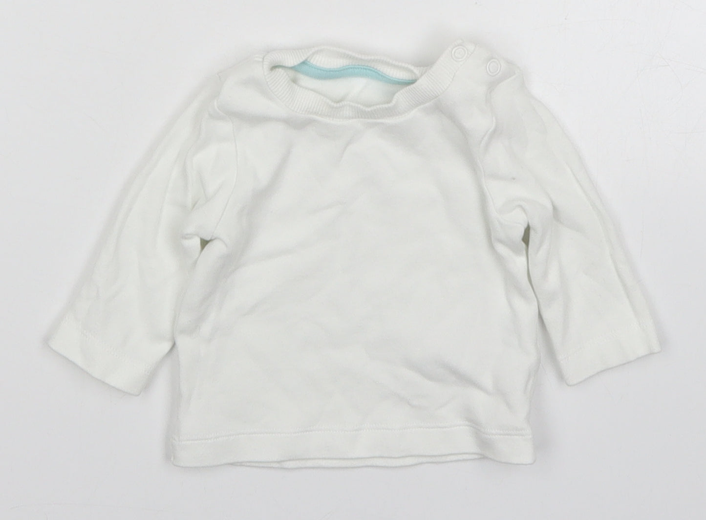 Morrisons Baby White   Basic T-Shirt Size 0-3 Months