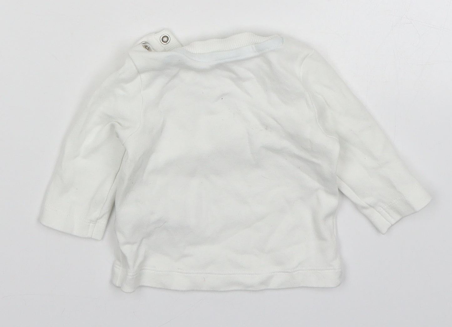 Morrisons Baby White   Basic T-Shirt Size 0-3 Months