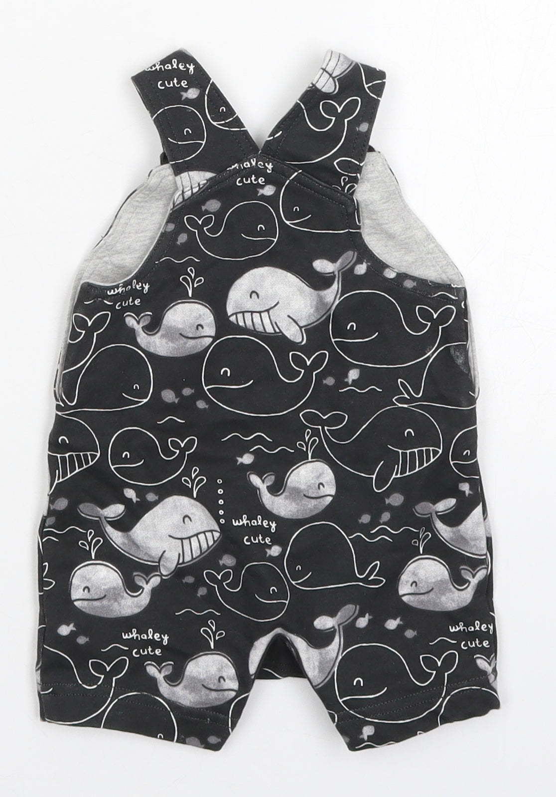 George Boys Black   Romper One-Piece Size 0-3 Months  - Whale Print