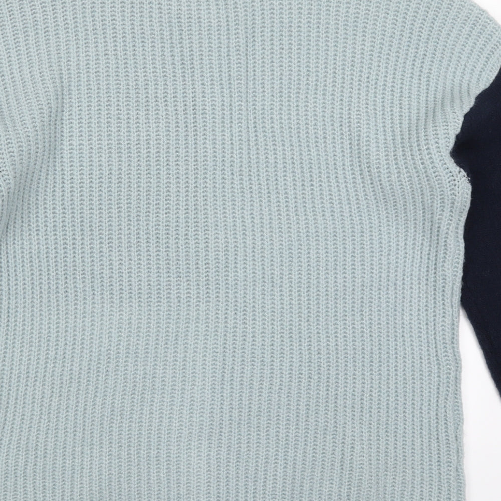 Roman Womens Blue  Knit Pullover Jumper Size 10  - Colourblock