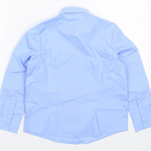 George Boys Blue   Basic Button-Up Size 7-8 Years