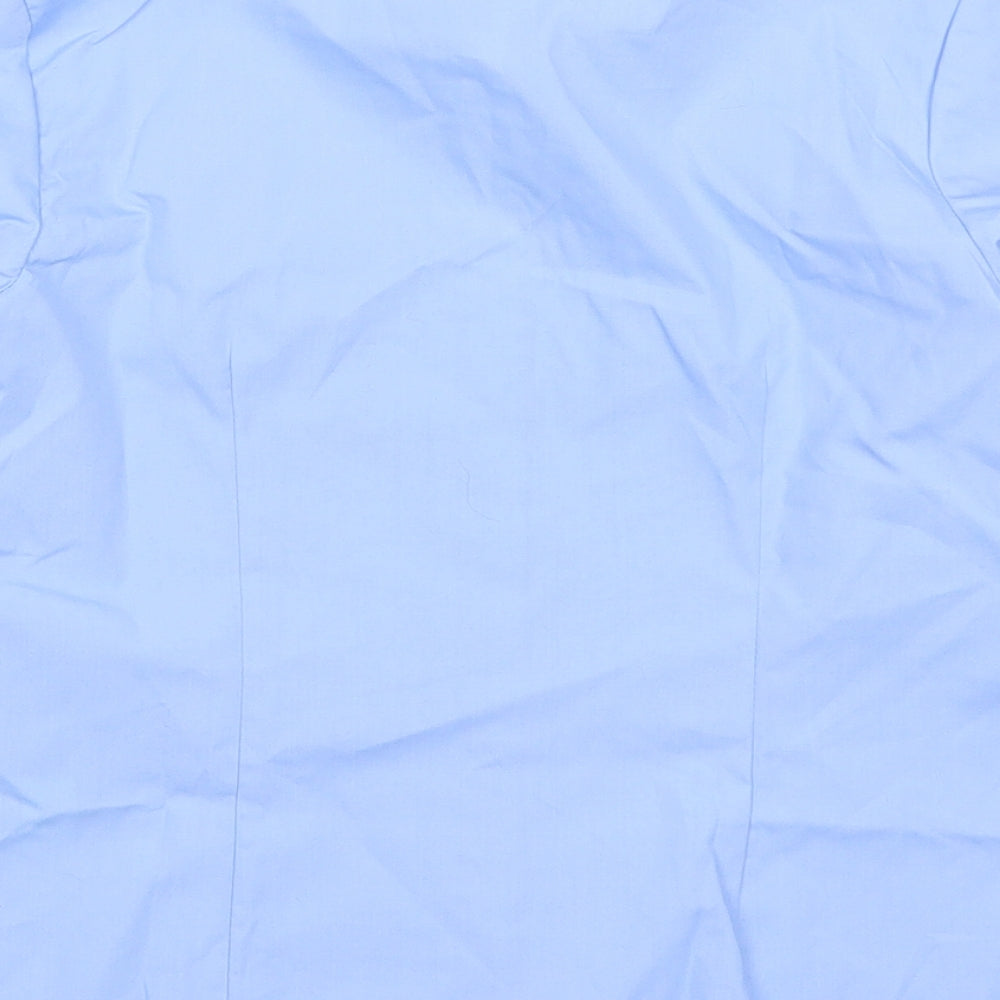 George Boys Blue   Basic Button-Up Size 7-8 Years