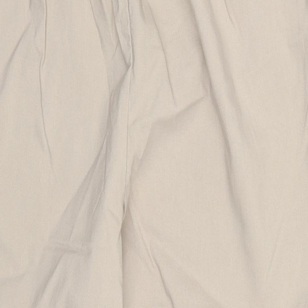 Julipa Womens Beige   Cropped Trousers Size 14 L20 in