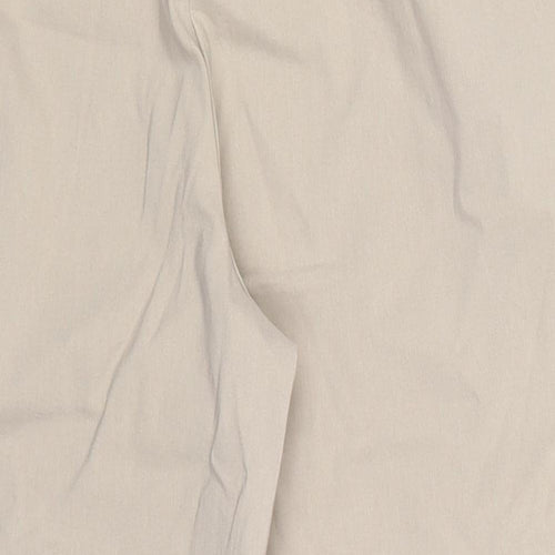 Julipa Womens Beige   Cropped Trousers Size 14 L20 in
