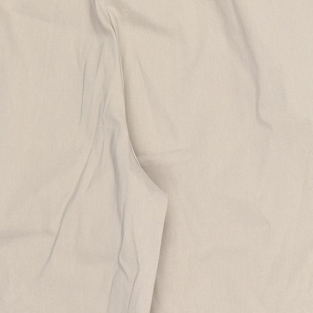 Julipa Womens Beige   Cropped Trousers Size 14 L20 in