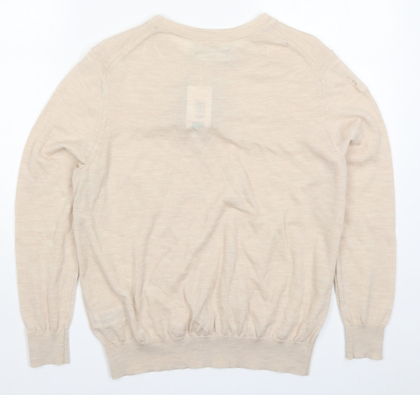 Marks and Spencer Womens Beige  Knit Pullover Jumper Size 14