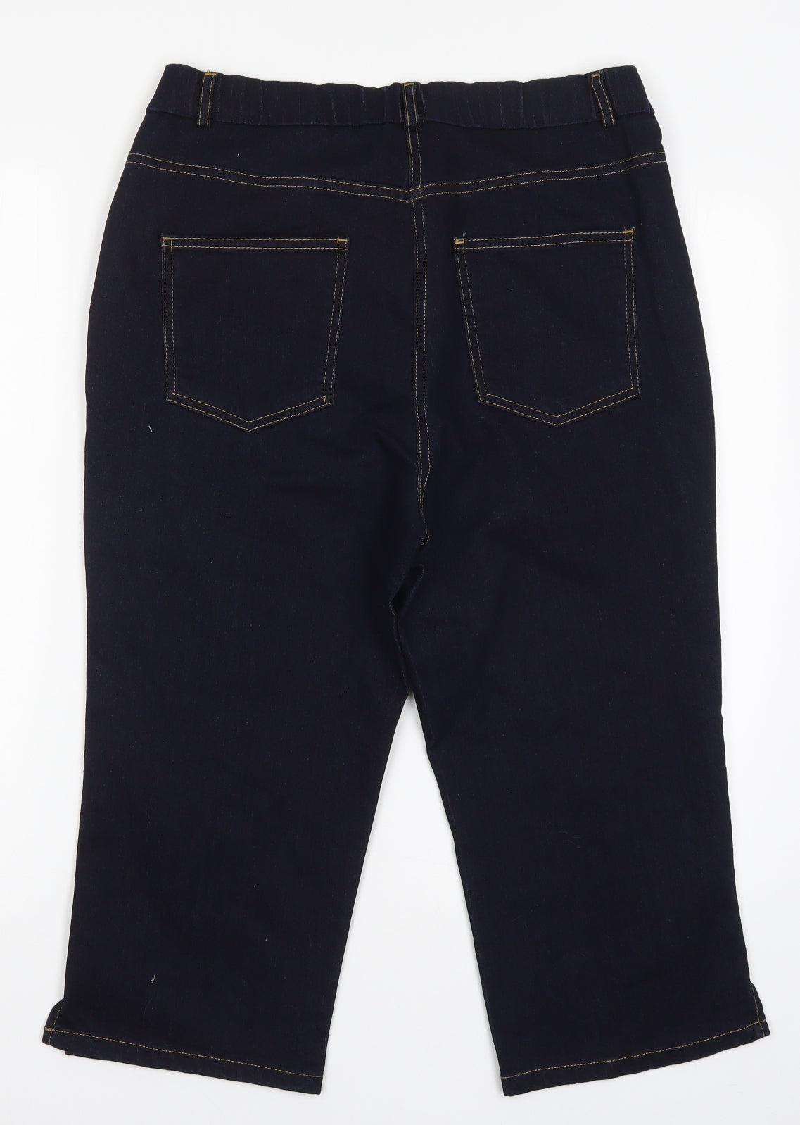 Magisculpt Womens Blue  Denim Cropped Jeans Size 14