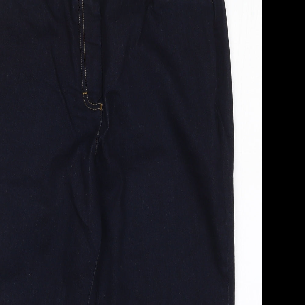Magisculpt Womens Blue  Denim Cropped Jeans Size 14