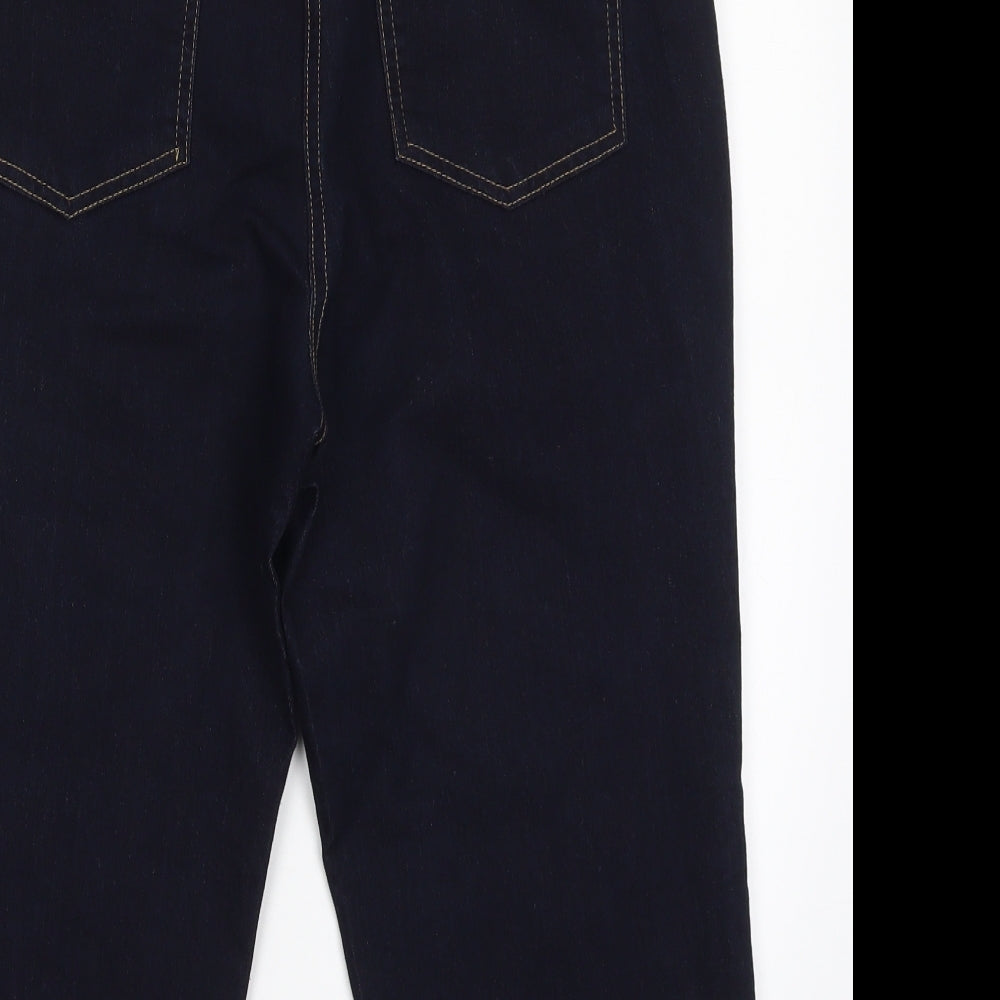 Magisculpt Womens Blue  Denim Cropped Jeans Size 14