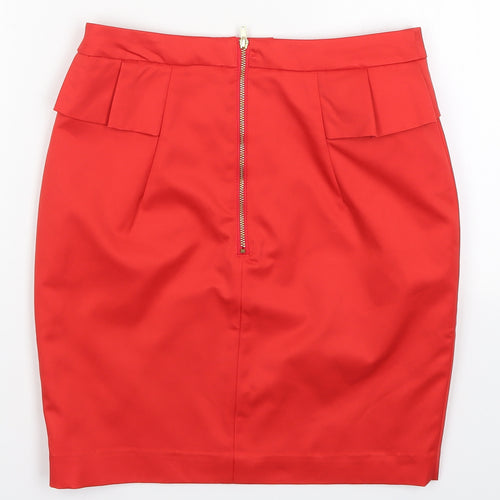 H&M Womens Red   Mini Skirt Size 8