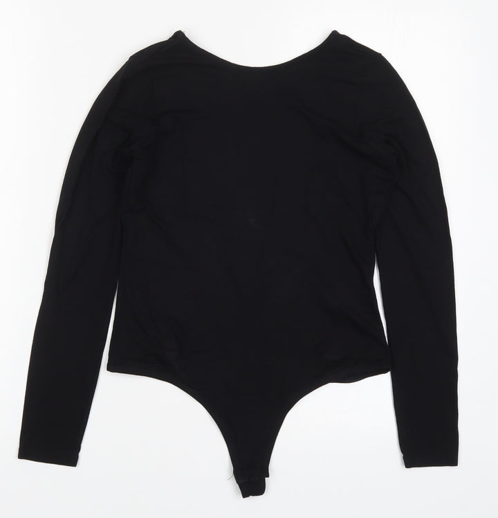 ASOS Womens Black Bodysuit One-Piece Size 10