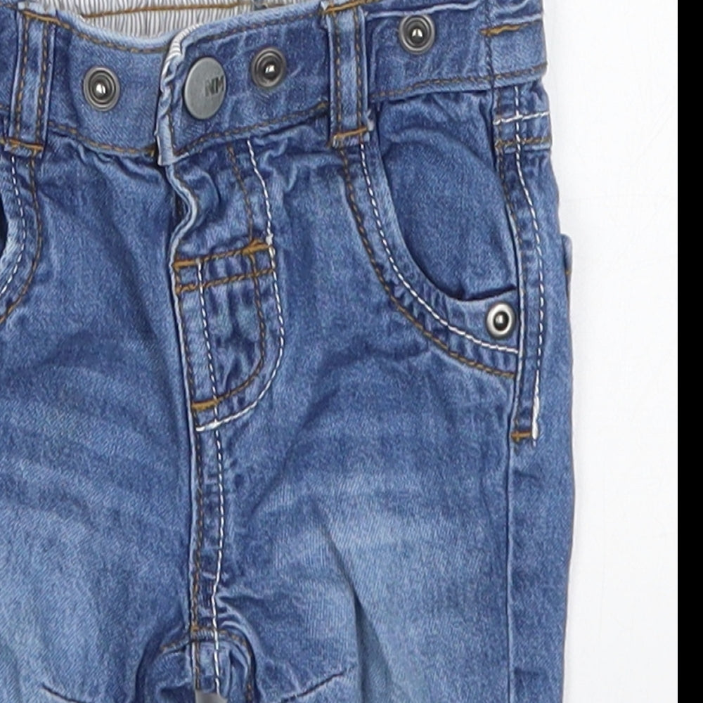 Nutmeg Boys Blue  Denim Capri Jeans Size 0-3 Months