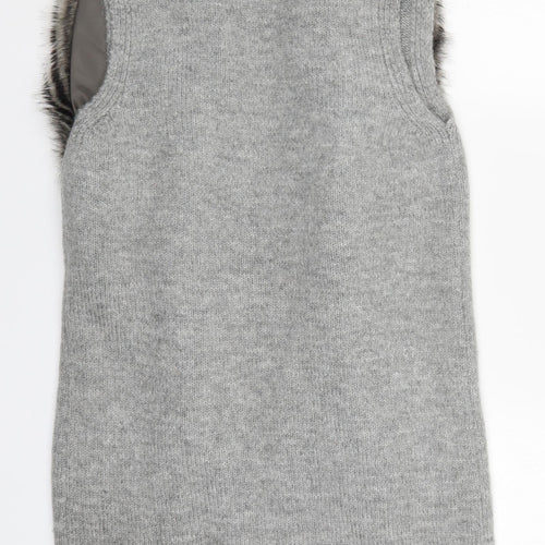 Atmosphere Womens Grey  Knit Cardigan Jumper Size 6