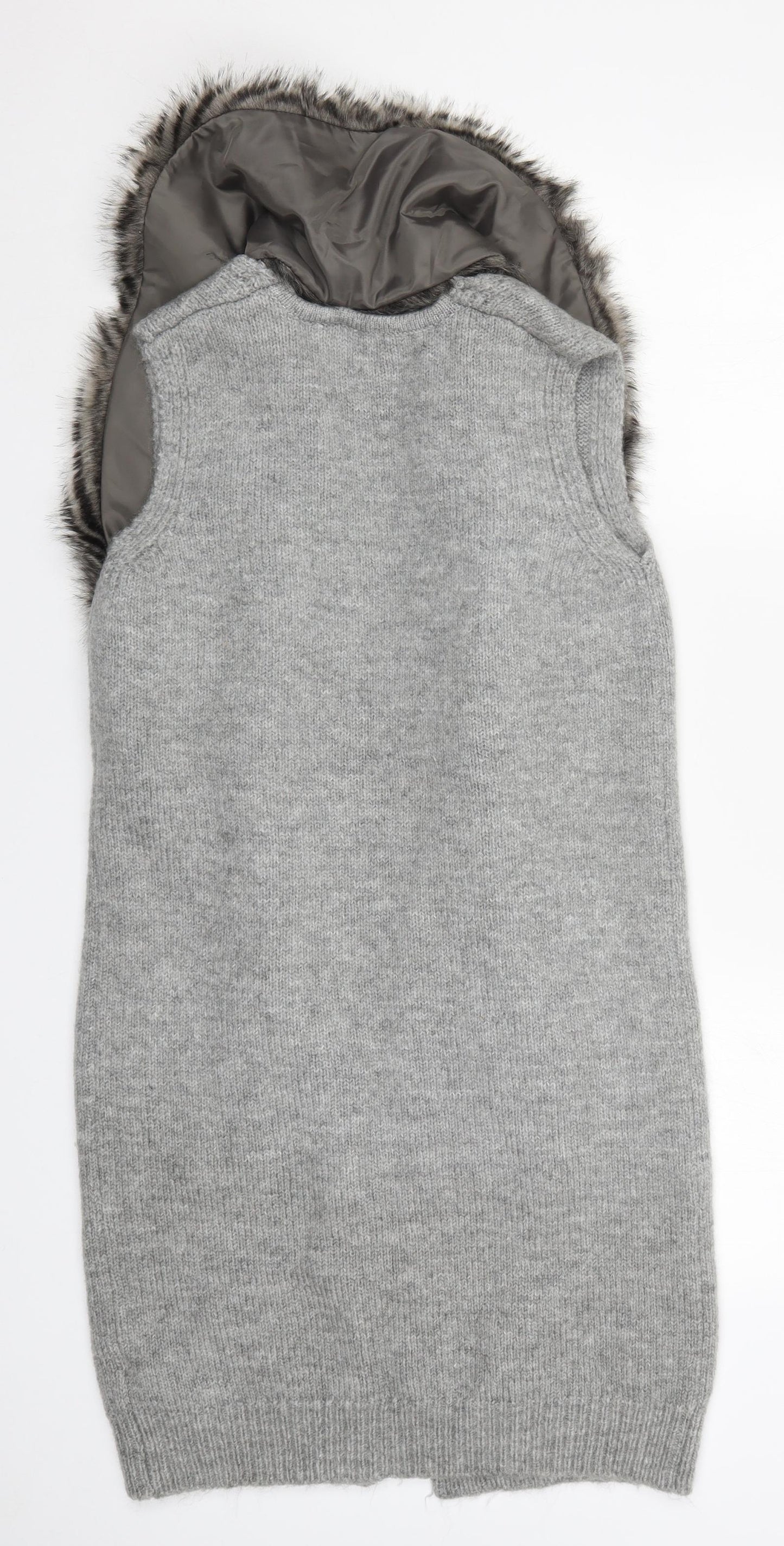 Atmosphere Womens Grey  Knit Cardigan Jumper Size 6