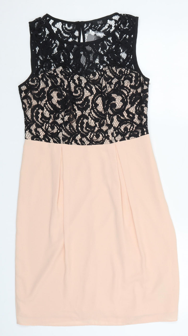 F&F Womens Beige  Lace A-Line  Size 10