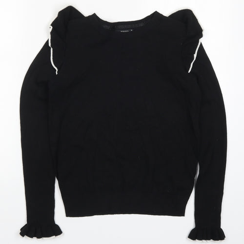 Papaya Womens Black  Knit Pullover Jumper Size 10