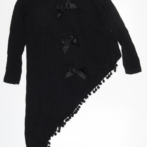 Blossom Womens Black   Basic T-Shirt Size S  - Pom Pom