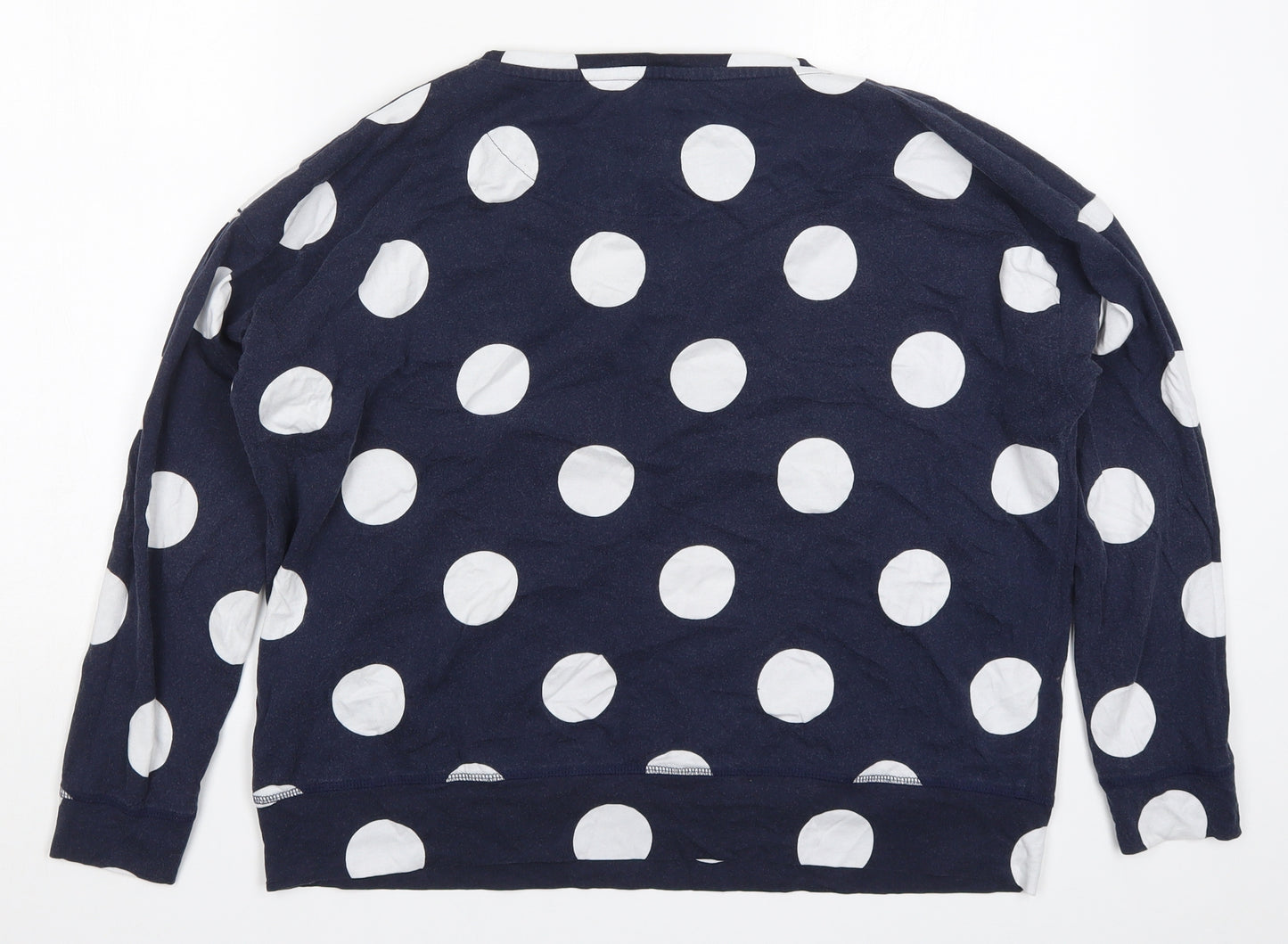 NEXT Womens Blue Polka Dot  Top Pyjama Top Size M
