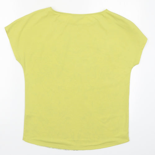 NEXT Womens Yellow Floral  Basic T-Shirt Size 8