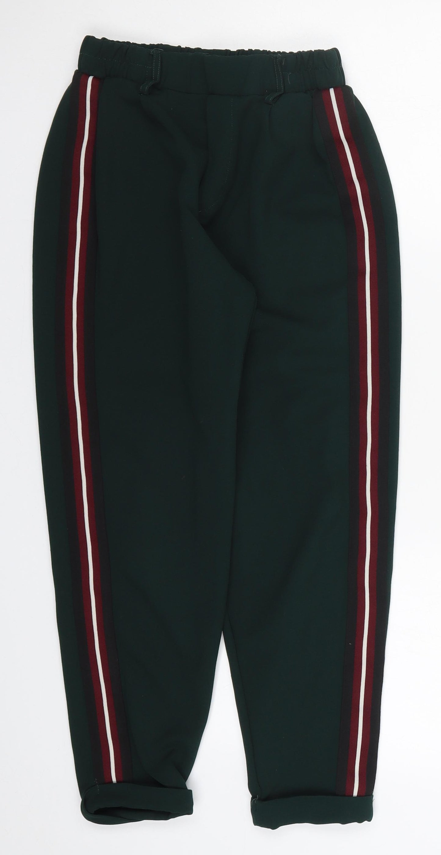 Bershka Womens Green Striped  Trousers  Size M L24 in
