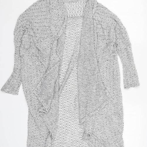 Light Before Dark Womens Grey  Rayon Cardigan Jumper Size S