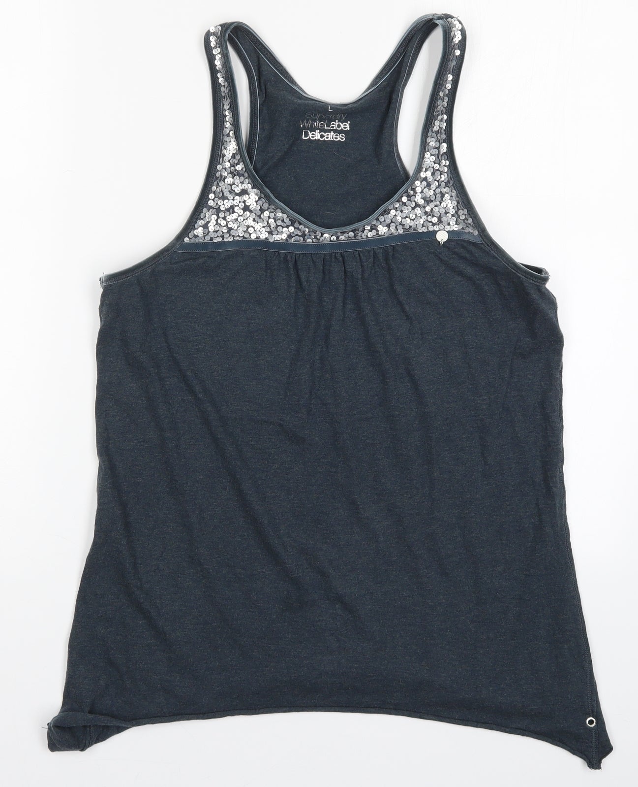 Superdry Womens Blue   Basic Tank Size L