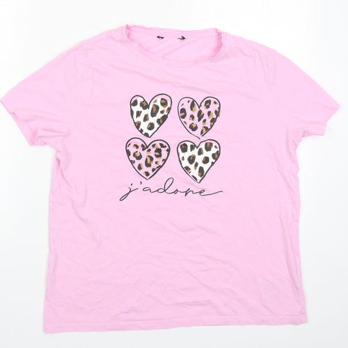 New Look Womens Pink Solid  Top Pyjama Top Size 14  - J'adore